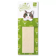 【日本UN TROIS CINQ】偷窺的貓貓狗狗刺繡書籤 ‧ 虎斑貓(白)