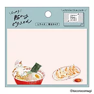 【日本UN TROIS CINQ】TOCOROCOMUGI 牢固黏貼便利貼 ‧ L/果然還是中華料理貓