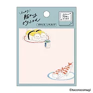 【日本UN TROIS CINQ】TOCOROCOMUGI 牢固黏貼便利貼 ‧ M/迴轉壽司貓