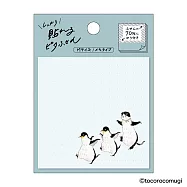 【日本UN TROIS CINQ】TOCOROCOMUGI 牢固黏貼便利貼 ‧ M/高速衝刺企鵝