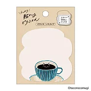 【日本UN TROIS CINQ】TOCOROCOMUGI 牢固黏貼便利貼(裁型款) ‧ M/盯著你看的咖啡貓