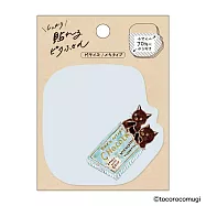 【日本UN TROIS CINQ】TOCOROCOMUGI 牢固黏貼便利貼(裁型款) ‧ M/咬過一口的巧克力貓