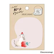 【日本UN TROIS CINQ】TOCOROCOMUGI 牢固黏貼便利貼(裁型款) ‧ M/為愛煩惱的草莓貓