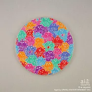 ai sayama 美濃燒珪藻土吸水杯墊 貓波