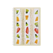KOKUYO Campus軟線圈10週年限定筆記本方眼 A5-水果三明治