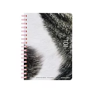KOKUYO Campus軟線圈10週年限定筆記本方眼 A6-白底虎斑貓
