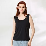 【ST.MALO】植萃生物基冰沁透氧女背心-2561WV- L 暗夜黑