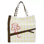 Shinzi Katoh 插畫家彩色提帶大提袋-小猴子