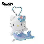 【日本正版授權】凱蒂貓 美人魚系列 玩偶吊飾 吊飾 娃娃/絨毛玩偶 Hello Kitty - 藍色款