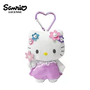 【日本正版授權】凱蒂貓 仙子系列 玩偶吊飾 吊飾 娃娃/絨毛玩偶 Hello Kitty - 紫色款
