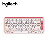 羅技 POP Icon Keys 無線鍵盤 蜜糖粉