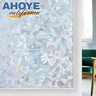 【AHOYE】加大加寬無膠靜電玻璃貼 70X300CM 1入 月牙炫彩光款