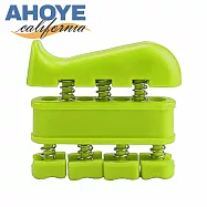 【AHOYE】雙向手指肌力訓練握力器 1入 (手力鍛練器 手指訓練器 健身器) 綠