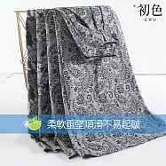 【初色】復古印花亞麻寬鬆印花高腰口袋闊腿褲休閒褲寬褲長褲-共2款2色-13237(M-2XL可選) M 青花瓷常規款