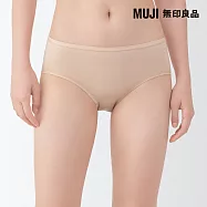 【MUJI 無印良品】女柔滑中腰內褲 M 黃橘