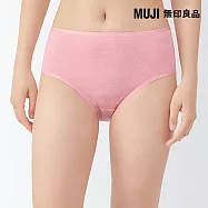 【MUJI 無印良品】女針織高腰內褲 XL 粉紅