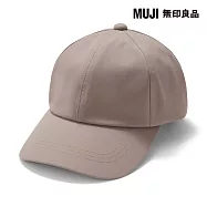 【MUJI 無印良品】透氣撥水加工附防水膠條棒球帽55-59cm 摩卡棕