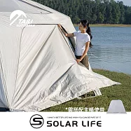 TAI LI 太力 塗銀牛津布門(魔方基地自動充氣客廳帳配件).炊事帳地墊 邊布地布 防水圍布 快搭帳配件 紗門布門