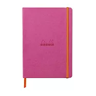 【Rhodia|Rama】軟皮筆記本 A5_橫線_象牙白_90g_80張_彈性束帶_ 燈籠海棠