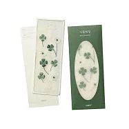 【韓國OIMU】植物採集刺繡書籤 ‧ 幸運草