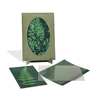 【韓國OIMU】藍晒圖DIY相框卡片組 ‧ 綠色