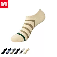 【BVD】撞色直角男踝襪(B654襪子/低口襪/短襪) 米白25-28CM