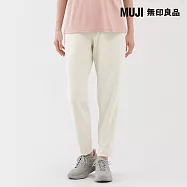 【MUJI 無印良品】女抗UV速乾休閒褲 S 柔白