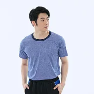 【遊遍天下】MIT男款吸排抗UV速乾短袖圓領衫(GS2011) 3XL 寶藍