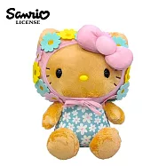 【日本正版授權】凱蒂貓 花泳裝系列 絨毛玩偶 28cm 娃娃/玩偶 Hello Kitty - 藍綠色款