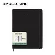 2025-2026 MOLESKINE 18個月週記硬殼手帳 - XL型/黑