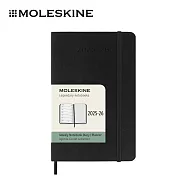 2025-2026 MOLESKINE 18個月週記軟皮手帳 - 口袋/黑