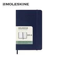 2025-2026 MOLESKINE 18個月週記軟皮手帳 - 口袋/寶藍