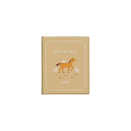 【日本HIGHTIDE】2026 直式週記事手帳方型 ‧ 干支馬/米色