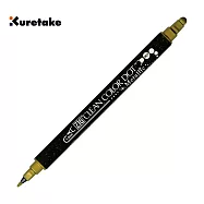 【Kuretake 日本吳竹】ZIG Clean Color Dot 點點筆 金屬色 / 金色