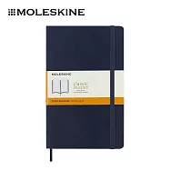 MOLESKINE 經典軟皮筆記本 - L型/ 橫條/ 藍