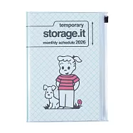 【日本Mark’s】2026 月記事收納手帳B6變型 ‧ OSAMU GOODS/薄荷綠