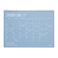 【日本Mark&rsquo;s】2025-26 月曆型記事手帳M (B5變型)(9月起始) ‧ 粉藍