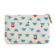 【日本製】-職人工藝手工製作富士山竹節收納包 富士白