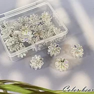 【卡樂熊】基本兒童迷你透黑色系瀏海夾造型髮夾/小抓夾20入組- 透明雛菊