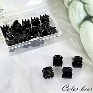 【卡樂熊】基本兒童迷你透黑色系瀏海夾造型髮夾/小抓夾20入組- 亮面信封