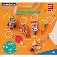 【日本正版授權】全套6款 動物方城市 造型吊飾 扭蛋/轉蛋 708169 快俠/胡尼克/哈茱蒂/飛仔