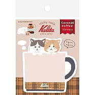 【日本Wa-Life】Kalita咖啡機系列 裁型便利貼 ‧ Caramel coffee