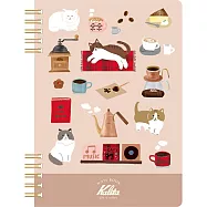 【日本Wa-Life】Kalita咖啡機系列 線圈筆記本B6 ‧ B