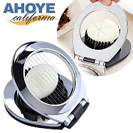 【AHOYE】雙用不鏽鋼料理切蛋器 1入 (水煮蛋切片器 分蛋器 切塊器 切丁器)