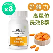 【SALVIA】Salvia高單位長效B群錠(純素)8瓶共480顆