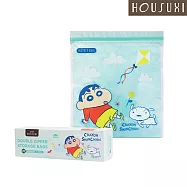 【HOUSUXI 舒希】蠟筆小新-雙夾鏈保鮮袋-A3(兩款尺寸任選) M