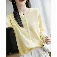 【MsMore】 小香風蕾絲花邊防曬針織空調衫外罩# 125482 FREE 黃色