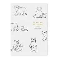 【日本RYU-RYU】2026 月記事手帳A5|中島良二動物遊行 ‧ 北極熊