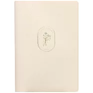 【日本LABCLIP】2026 月記事手帳B6 ‧ 嫩芽花束/白色