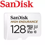 【代理商公司貨】SanDisk 128GB High Endurance microSDXC U3 V30 記憶卡